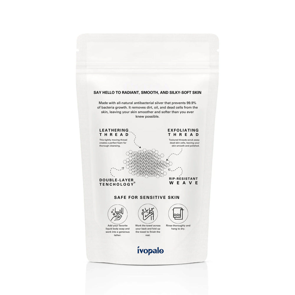 ivopalo Exfoliating Antibacterial Shower Towel