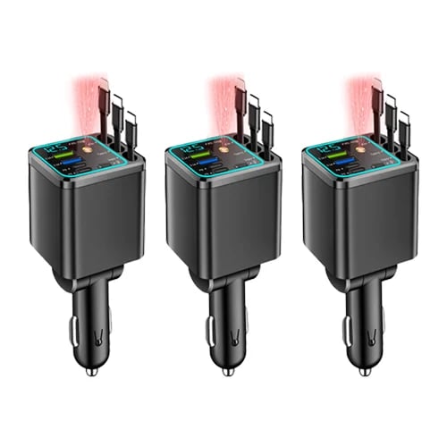 ⚡🚗 50% OFF TODAY — 7-in-1 Wireless Car Charger | RGB Starry Light Display | Smart Voltage Monitor