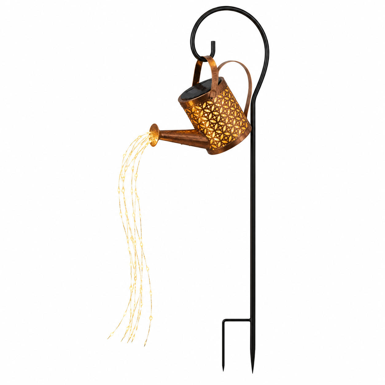 🆙Ivopalo® Solar Watering Can Garden Light – Outdoor Solar Waterfall Lights for Yard, Patio & Garden Decor