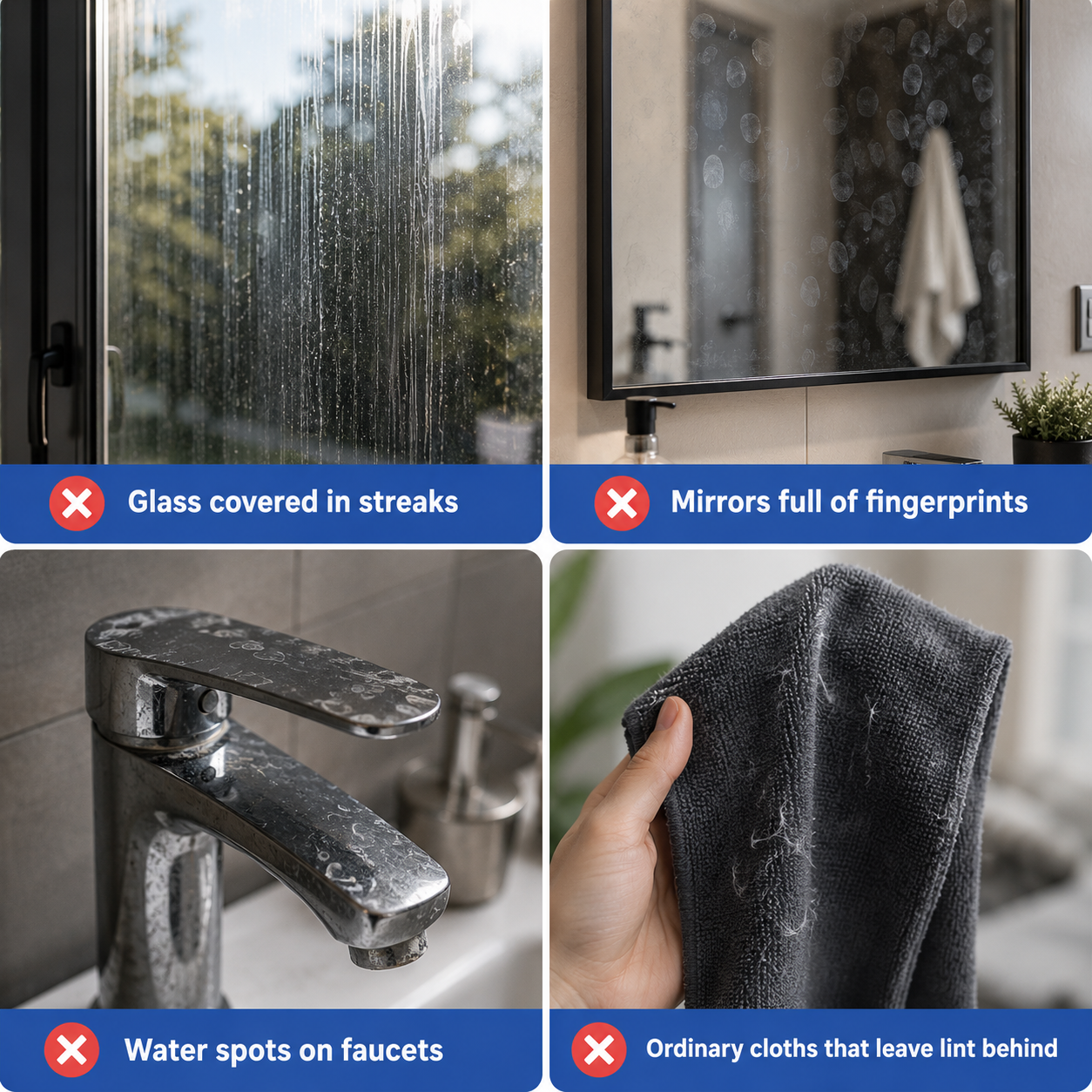 🔥 Up to 50% OFF ivopalo® Magic Cleaning Cloths - One Wipe for Streak-Free Glass, Mirrors & Stainless Steel