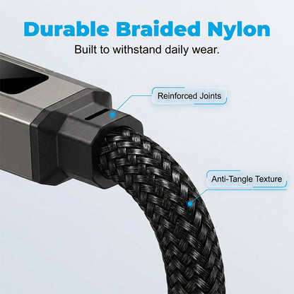 up🔥4-in-1 Digital Display Keychain Charging Cable