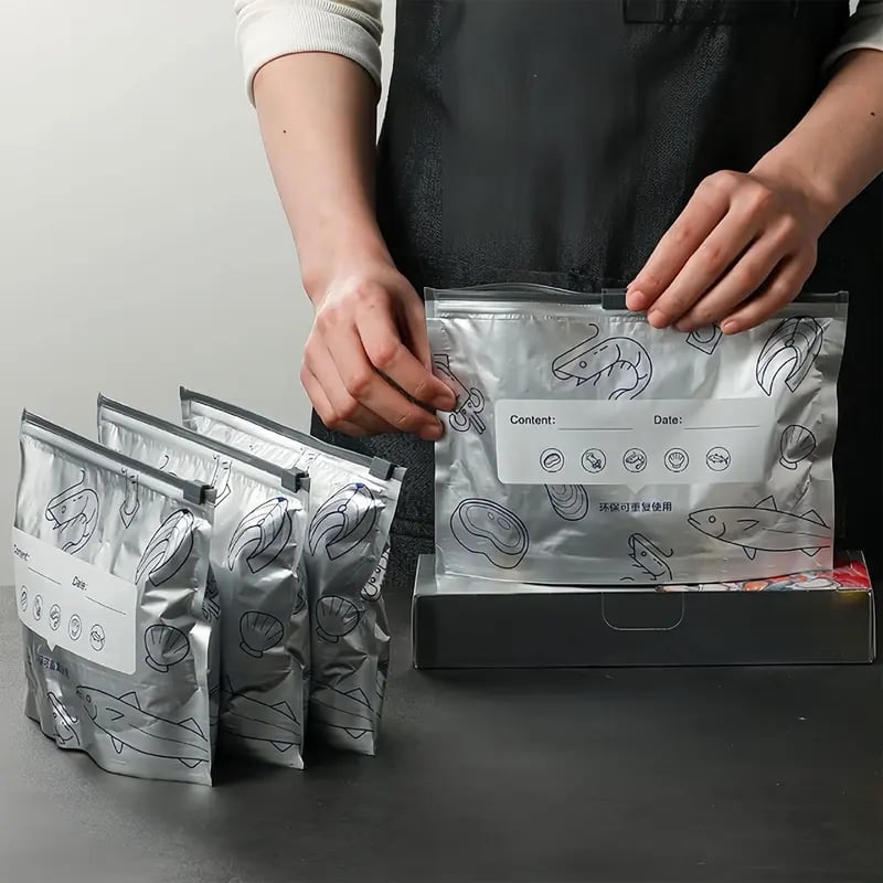 🔥 ivopalo® Reusable Aluminium Foil Sealable Storage Bags — Keep Food Fresh For Longer