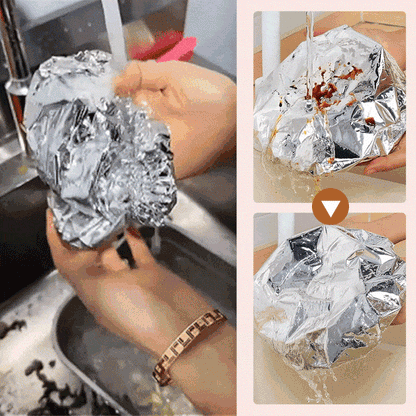 Reusable Aluminum Foil Food Covers – Stretchable Heat-Retaining Bowl & Plate Covers