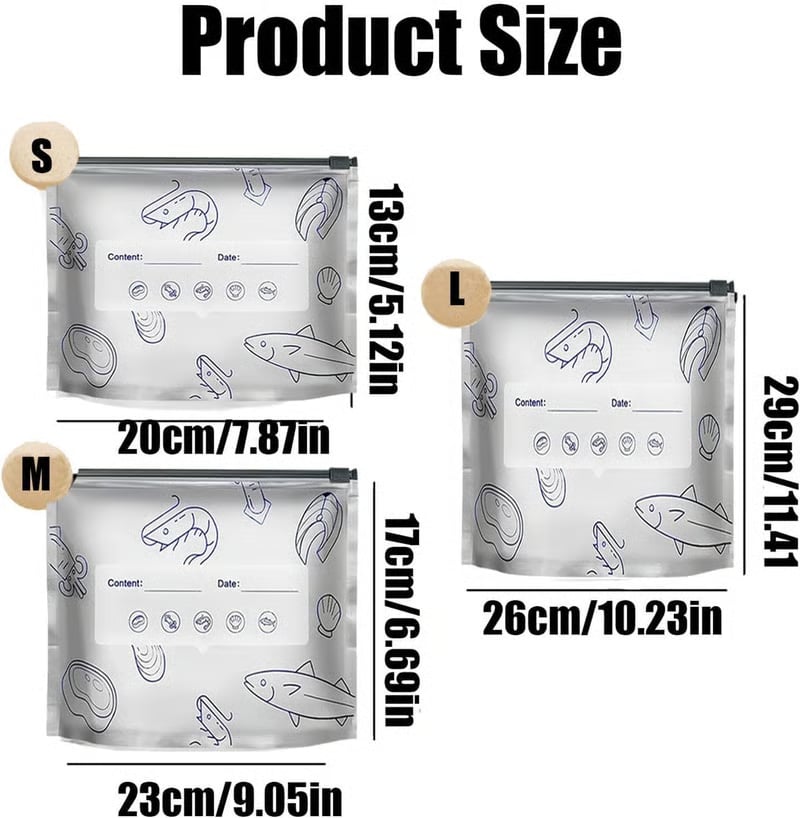 🔥 ivopalo® Reusable Aluminium Foil Sealable Storage Bags — Keep Food Fresh For Longer