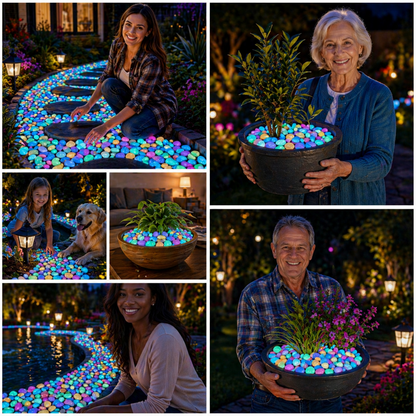 up💥LIMITED TIME ONLY: 49% OFF💥🌈Colorful Glow-in-the-Dark Garden Stones