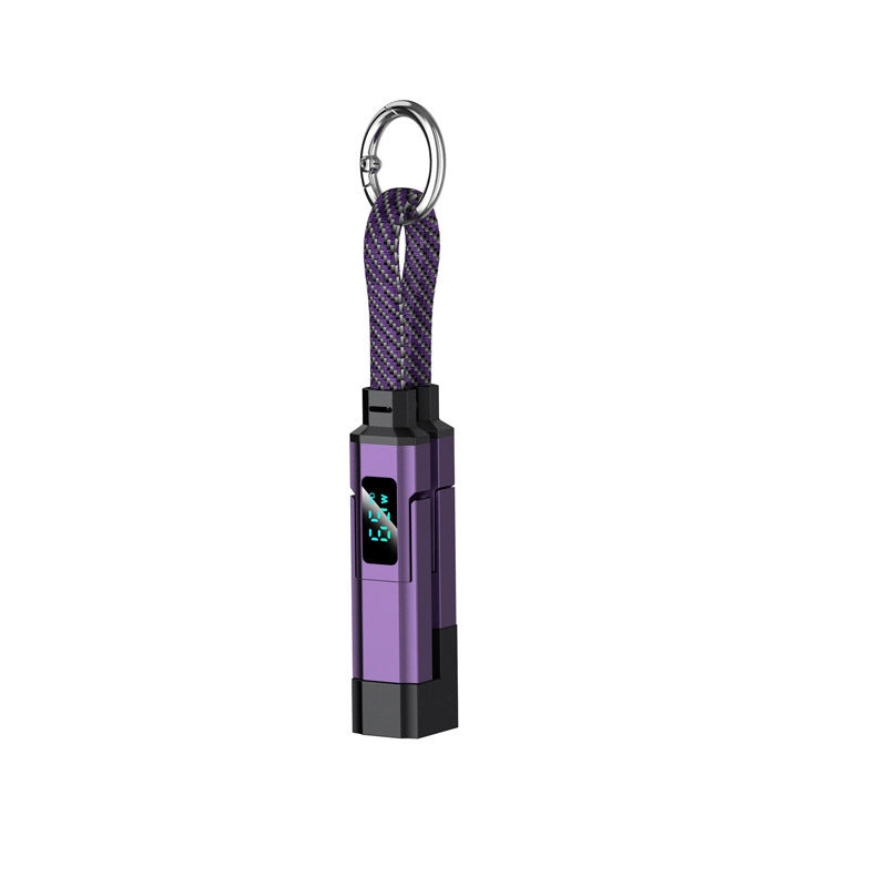 up🔥4-in-1 Digital Display Keychain Charging Cable