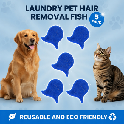⏳LAST DAY BUY 2 GET 1 FREE!💦 Laundry Pet Hair Removal Fish - 5 Pack