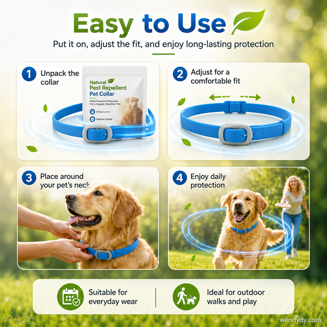 up⏰🔥LIMITED TIME 50% OFF!🔥50K+ SOLD! Natural Essential Oil Pet Pest Repellent Collar (Copy)