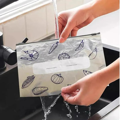 🔥 ivopalo® Reusable Aluminium Foil Sealable Storage Bags — Keep Food Fresh For Longer