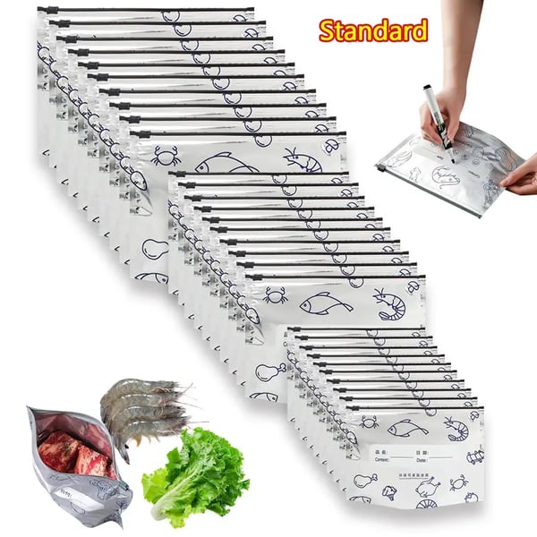 🔥 ivopalo® Reusable Aluminium Foil Sealable Storage Bags — Keep Food Fresh For Longer