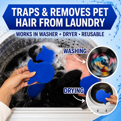 ⏳LAST DAY BUY 2 GET 1 FREE!💦 Laundry Pet Hair Removal Fish - 5 Pack