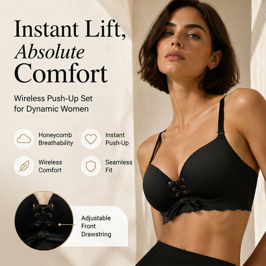 up Women’s Seamless Breathable Push-Up Support Bra