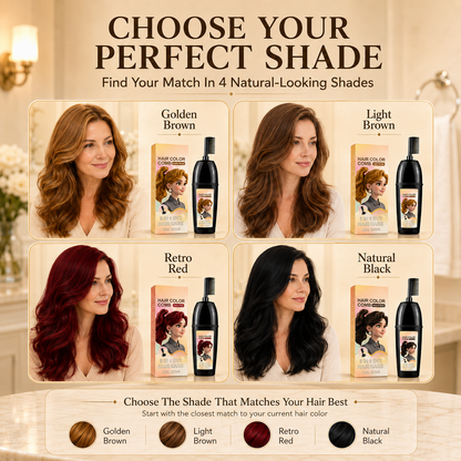 ✨ Skip the Salon. Cover Grays in 10 Minutes. Ammonia-Free Hair Color Comb for Easy Root Touch-Ups