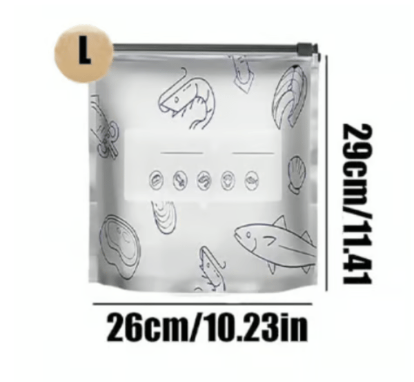 🔥 ivopalo® Reusable Aluminium Foil Sealable Storage Bags — Keep Food Fresh For Longer