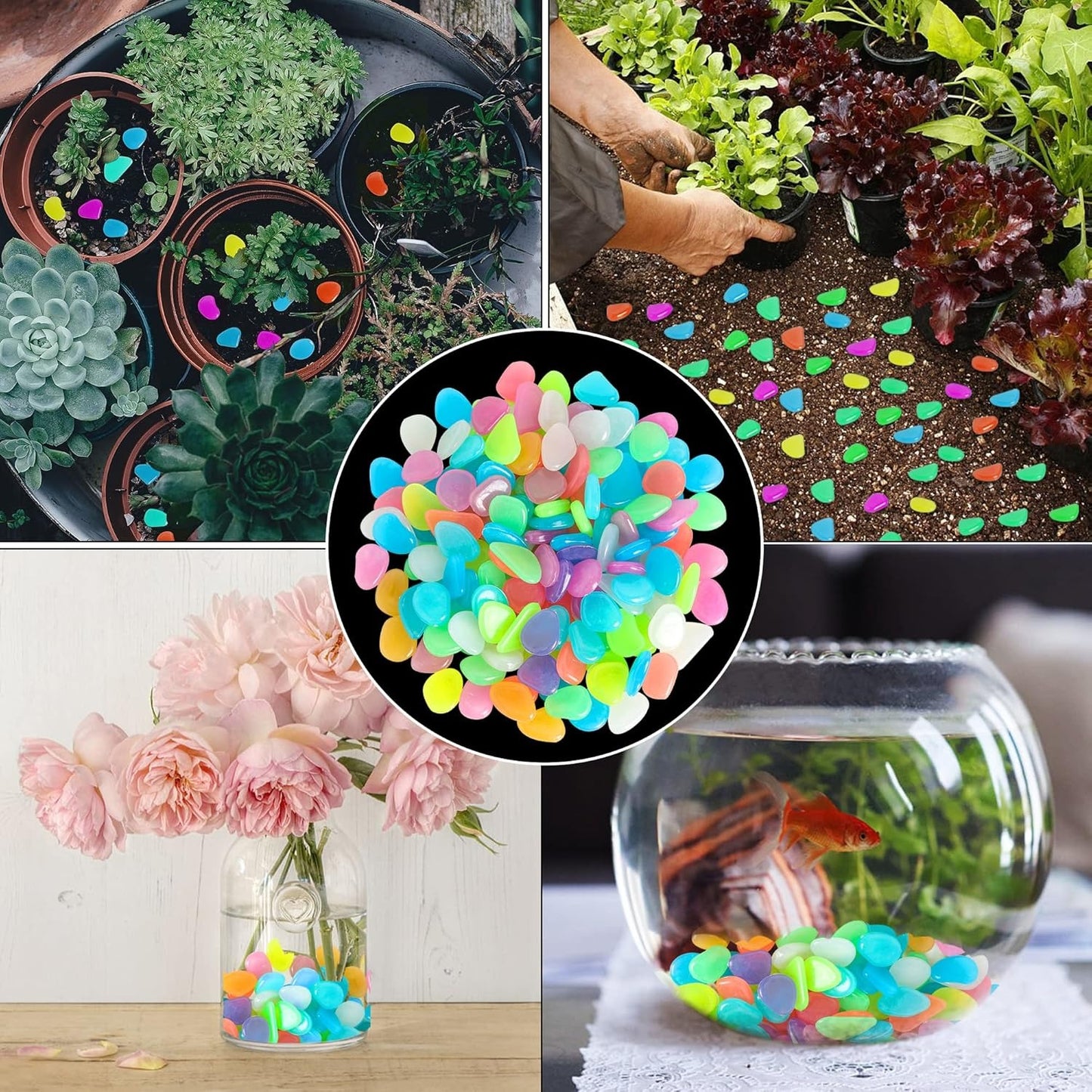 up💥LIMITED TIME ONLY: 49% OFF💥🌈Colorful Glow-in-the-Dark Garden Stones