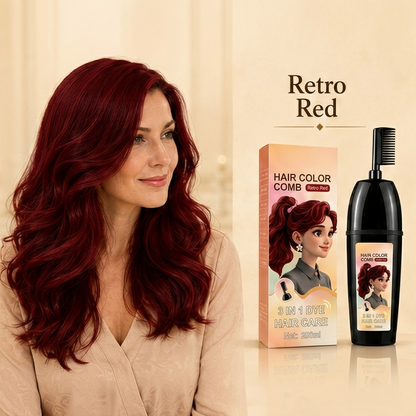 ✨ Skip the Salon. Cover Grays in 10 Minutes. Ammonia-Free Hair Color Comb for Easy Root Touch-Ups