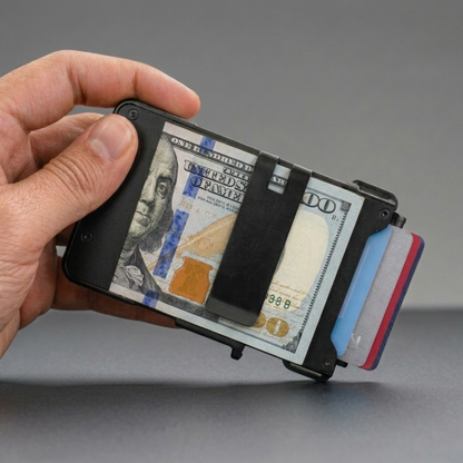 Minimalist Pop-Up Card Wallet - Maximum Capacity. Minimal Footprint.