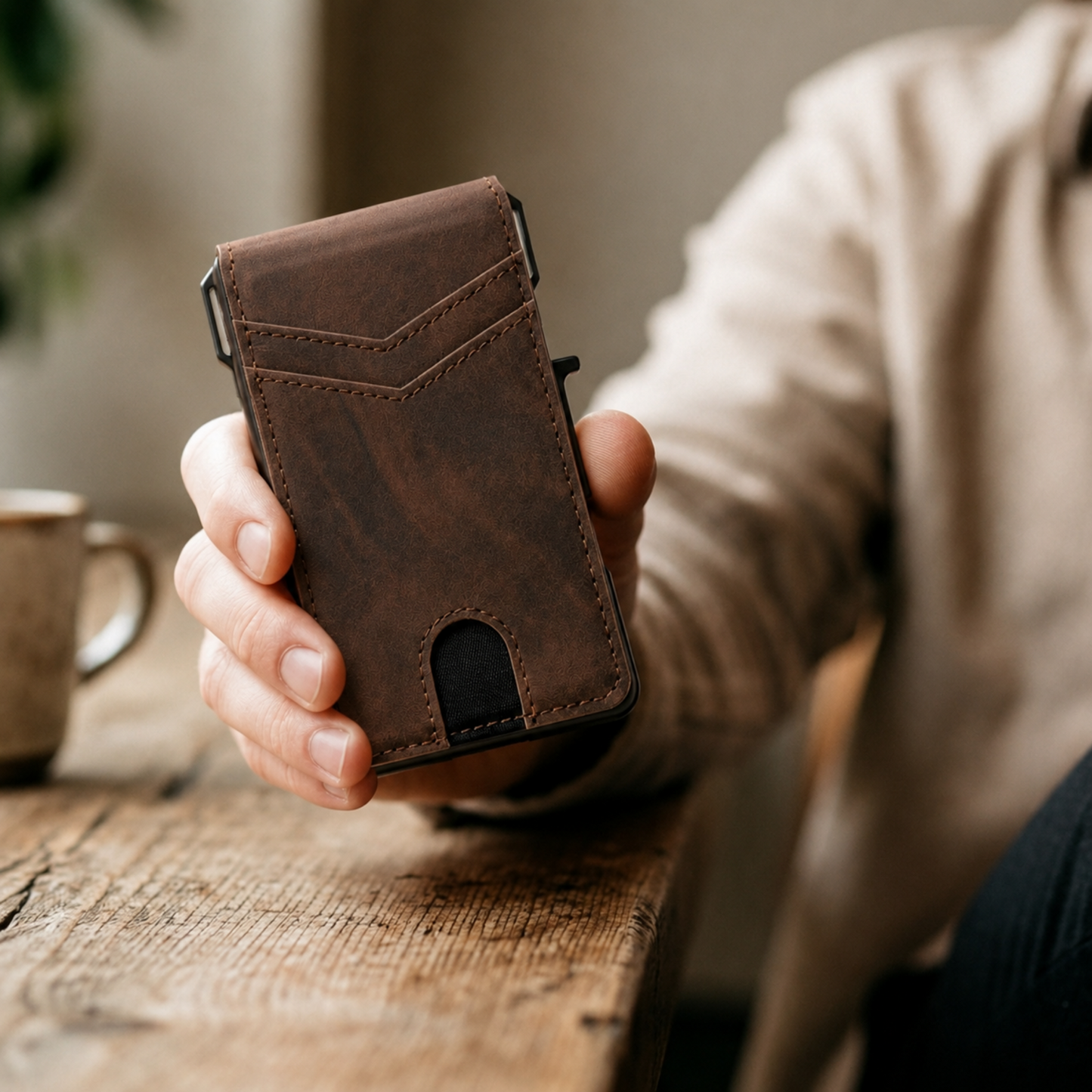 Minimalist Pop-Up Card Wallet - Maximum Capacity. Minimal Footprint.