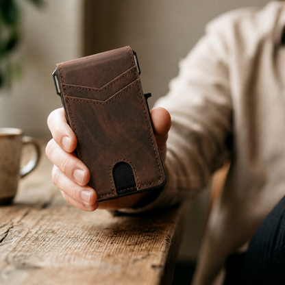 Minimalist Pop-Up Card Wallet - Maximum Capacity. Minimal Footprint.