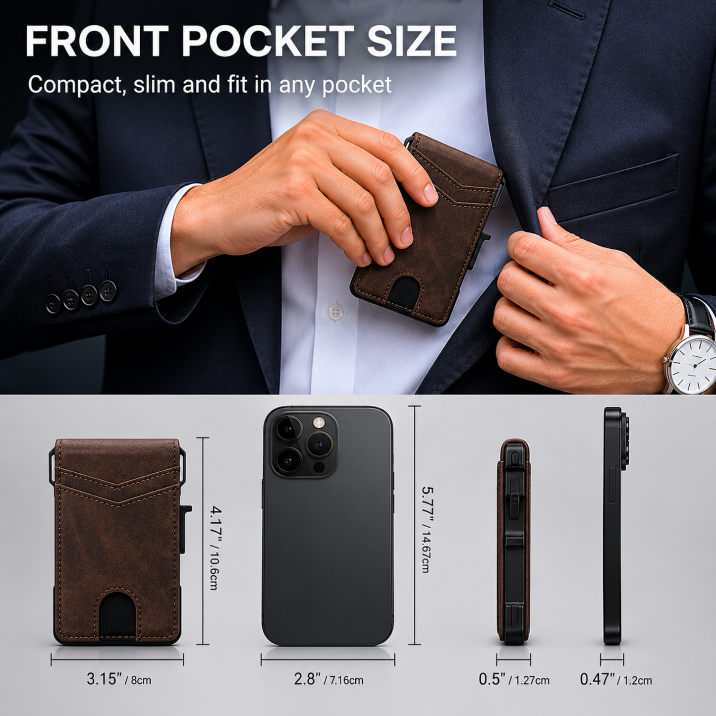 Minimalist Pop-Up Card Wallet - Maximum Capacity. Minimal Footprint.