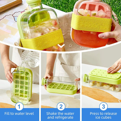 🆙2-IN-1 ICE BOTTLE — MAKE ICE, PRESS & DRINK