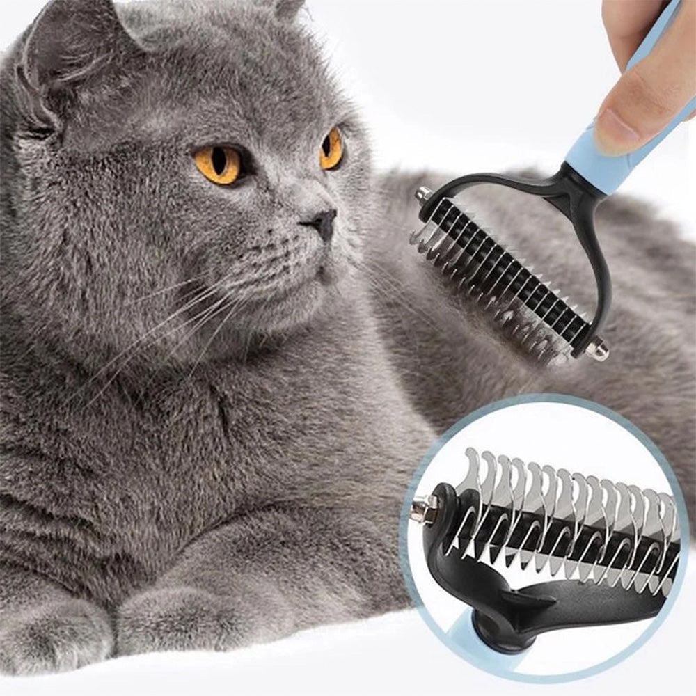 🌸🐱 ivopalo® Double-Sided Grooms Comb – For Dogs & Cats 🐶🐱