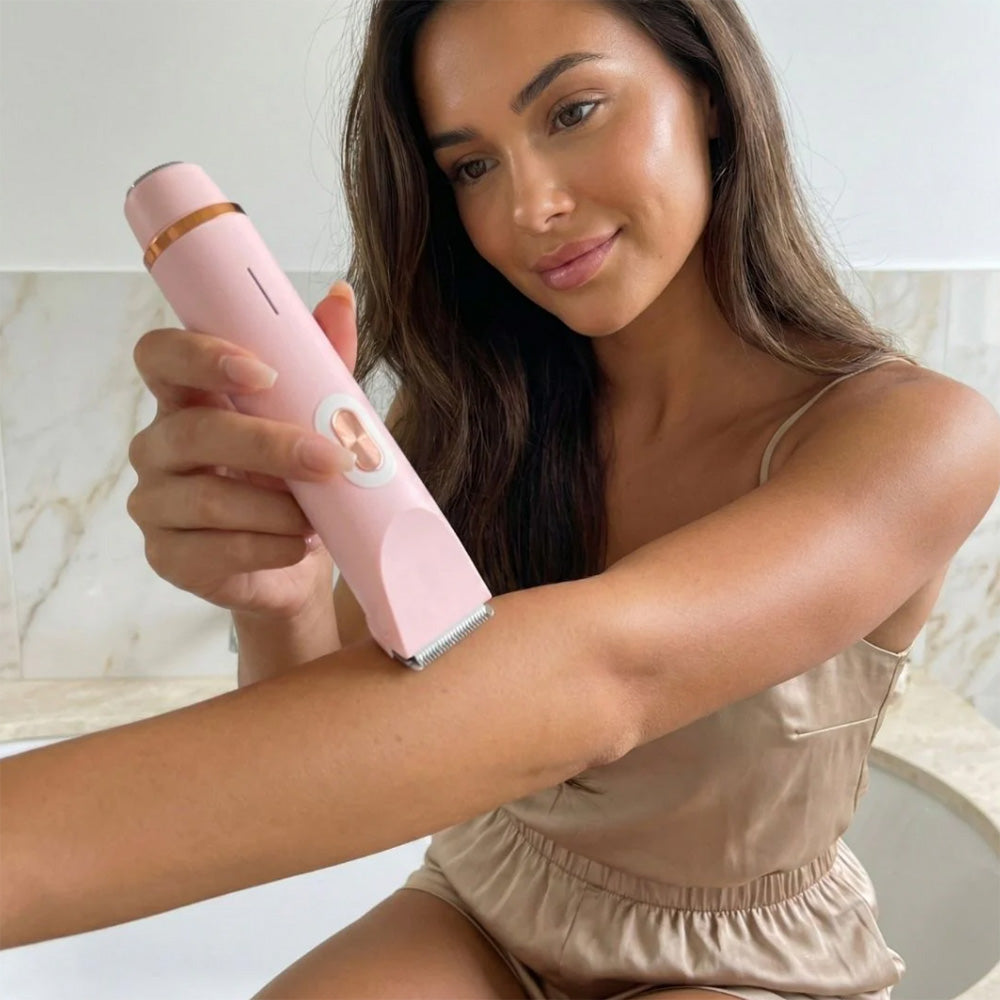 🆙✨2-in-1 Painless Bikini Hair Trimmer for Face & Body