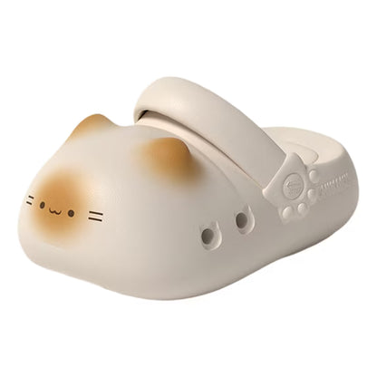 🐾Cat Paw Cloud Slippers – Cute Waterproof Non-Slip Slides for Cat Lovers