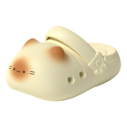 🐾Cat Paw Cloud Slippers – Cute Waterproof Non-Slip Slides for Cat Lovers