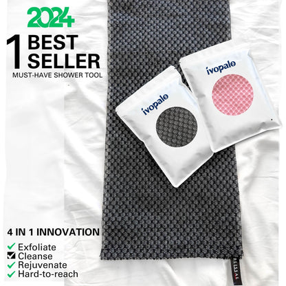 ivopalo Exfoliating Antibacterial Shower Towel