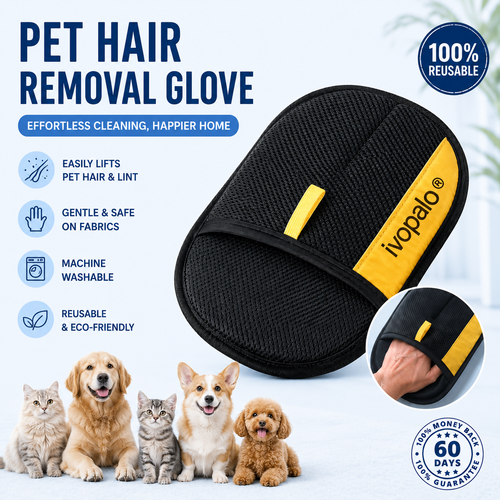 Reusable Electrostatic Pet Hair Removal Glove