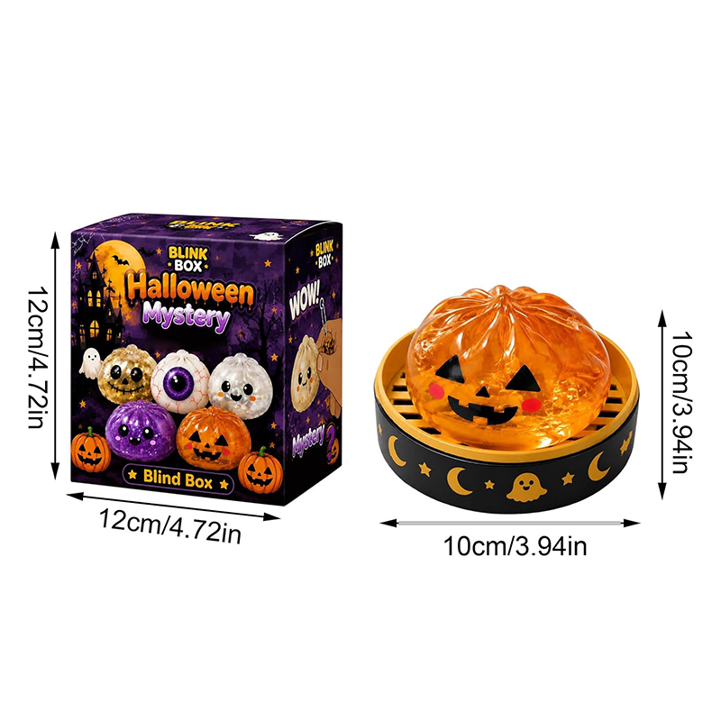 Halloween Bao Bun Squishy Blind Box – Cute Spooky Stress Relief Toy