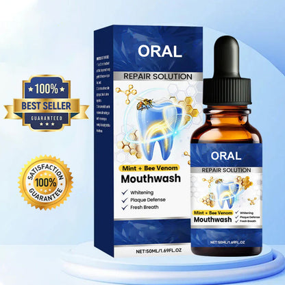 🆙 ivopalo® Advanced Oral Repair Care — Extra-Strength Bee Venom Drops Against Loose Teeth Bleeding Gums & Plaque — Premium Mouthwash Alternative
