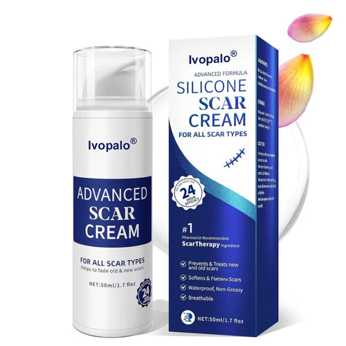 🆙Ivopalo® Advanced Silicone Scar Gel – Professional Scar Removal Cream for Surgical Scars, Keloids, Stretch Marks, C-Section & Old or New Scars Repair Treatment