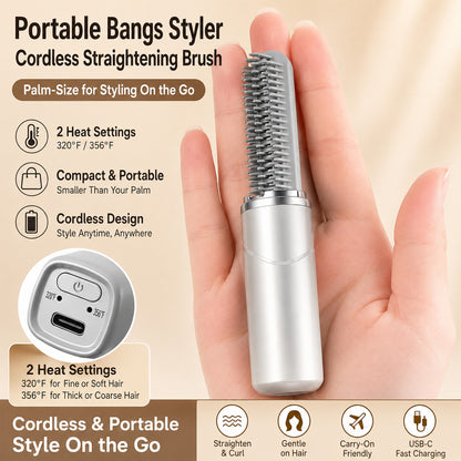 Lipstick-Size Portable Hair Styling Comb