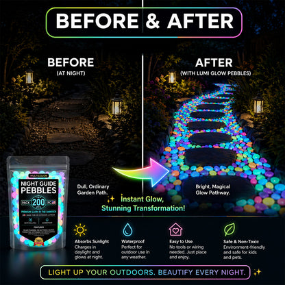 up💥LIMITED TIME ONLY: 49% OFF💥🌈Colorful Glow-in-the-Dark Garden Stones