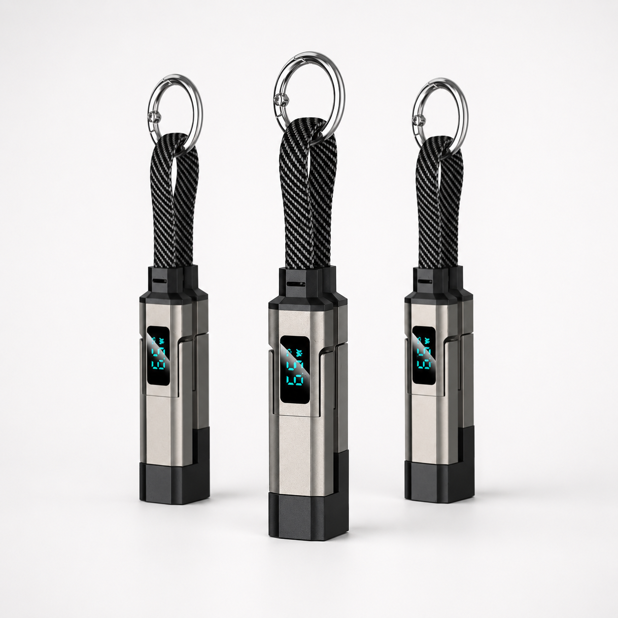 upup🔥4-in-1 Digital Display Keychain Charging Cable