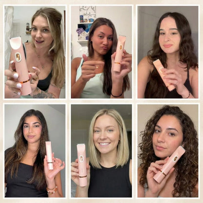 🆙✨2-in-1 Painless Bikini Hair Trimmer for Face & Body