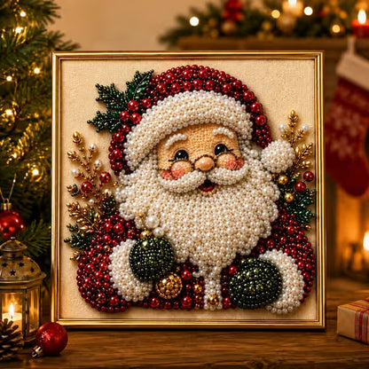 🧘Relaxing & Beginner-Friendly - 🎨💎DIY Christmas Pearl Diamond Painting Art Kit