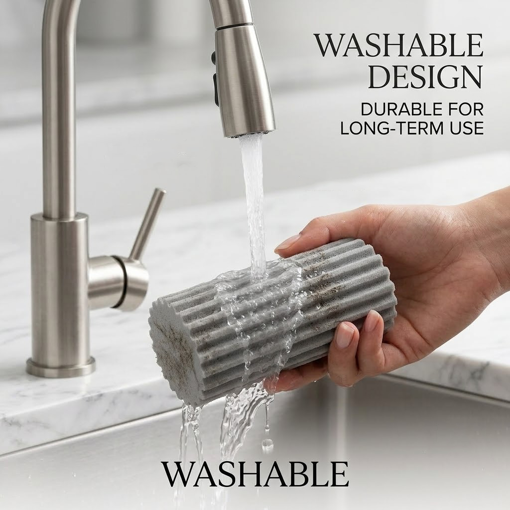 Dulorentacosh Professional Damp Dusters (8-Pack) - The Ultimate Reusable Cleaning Erasers for a Dust-Free Home - Grey Multi-Groove Texture