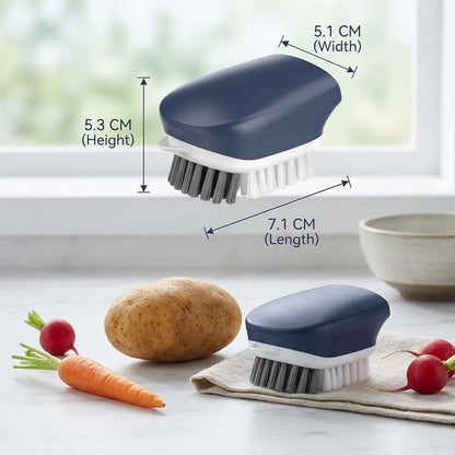 Dulorentacosh2-Pack Premium Vegetable Scrubber - Modern Kitchen Cleaning Brush for Potatoes and Root Vegetables, Professional Grade Fruit Cleaner