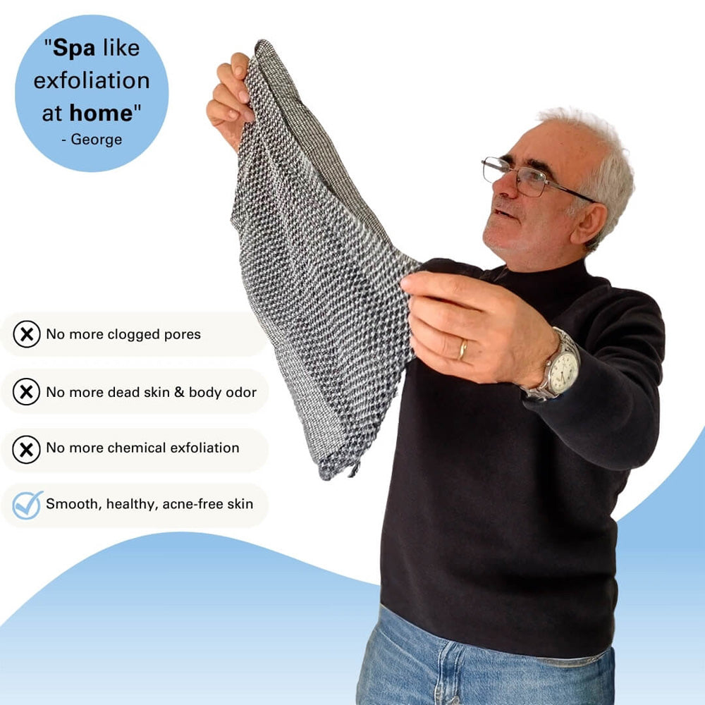 ivopalo Exfoliating Antibacterial Shower Towel