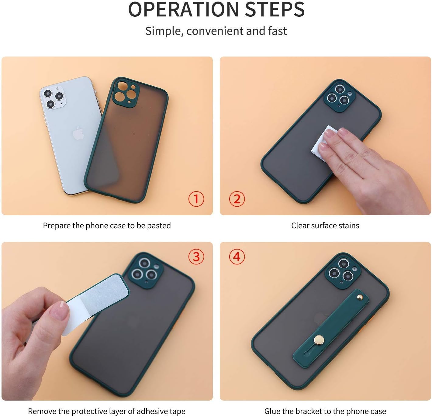 Anti-Drop Phone Grip Strap – Hold, Stand & Scroll With One Hand
