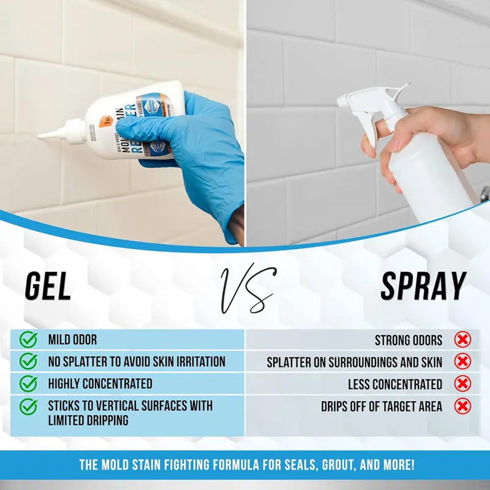 🧽 Mold Stain Remover Gel | Heavy-Duty Cleaner for Washer Seal, Grout & Shower