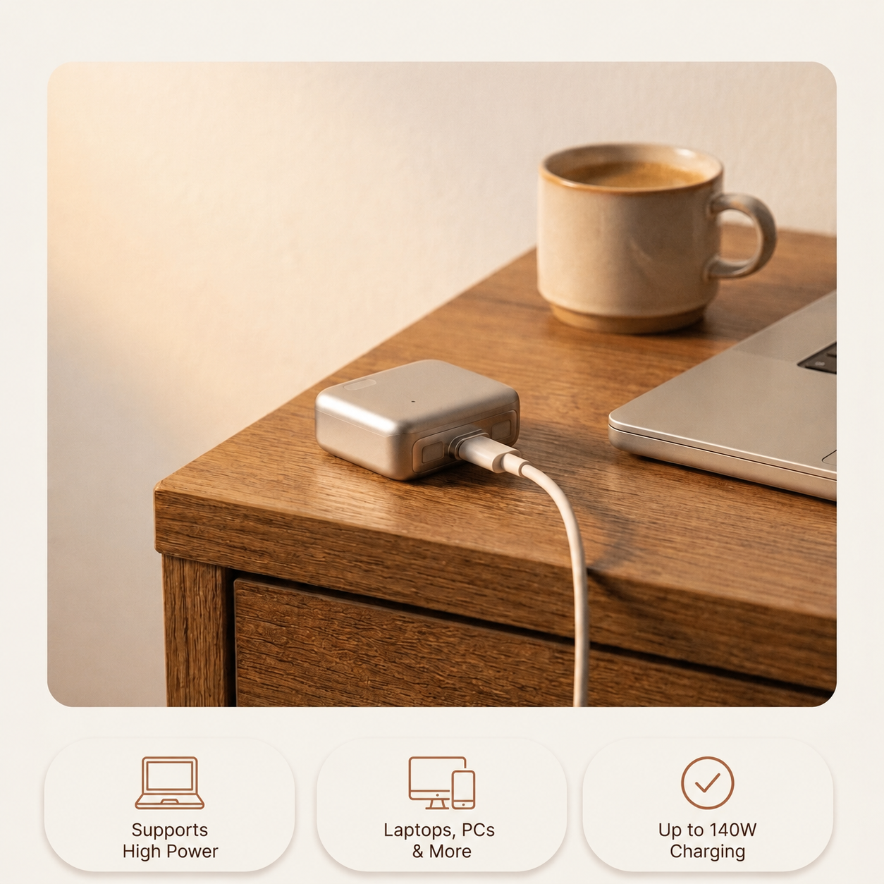 🔋ivopalo® Smart Auto-Disconnect Type-C Charging Guard – 140W Anti-Overcharge Adapter for Safe Overnight Charging