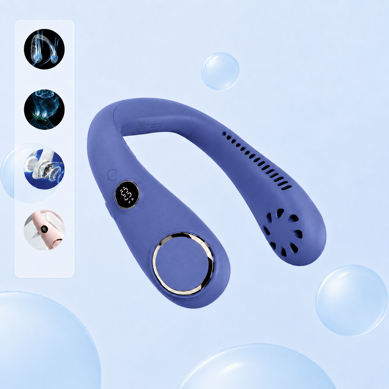 up Hands-Free Cooling Wherever Summer Takes You-Stay cool on walks, commutes, outdoor days, and hot workspaces with a lightweight wearable neck fan.