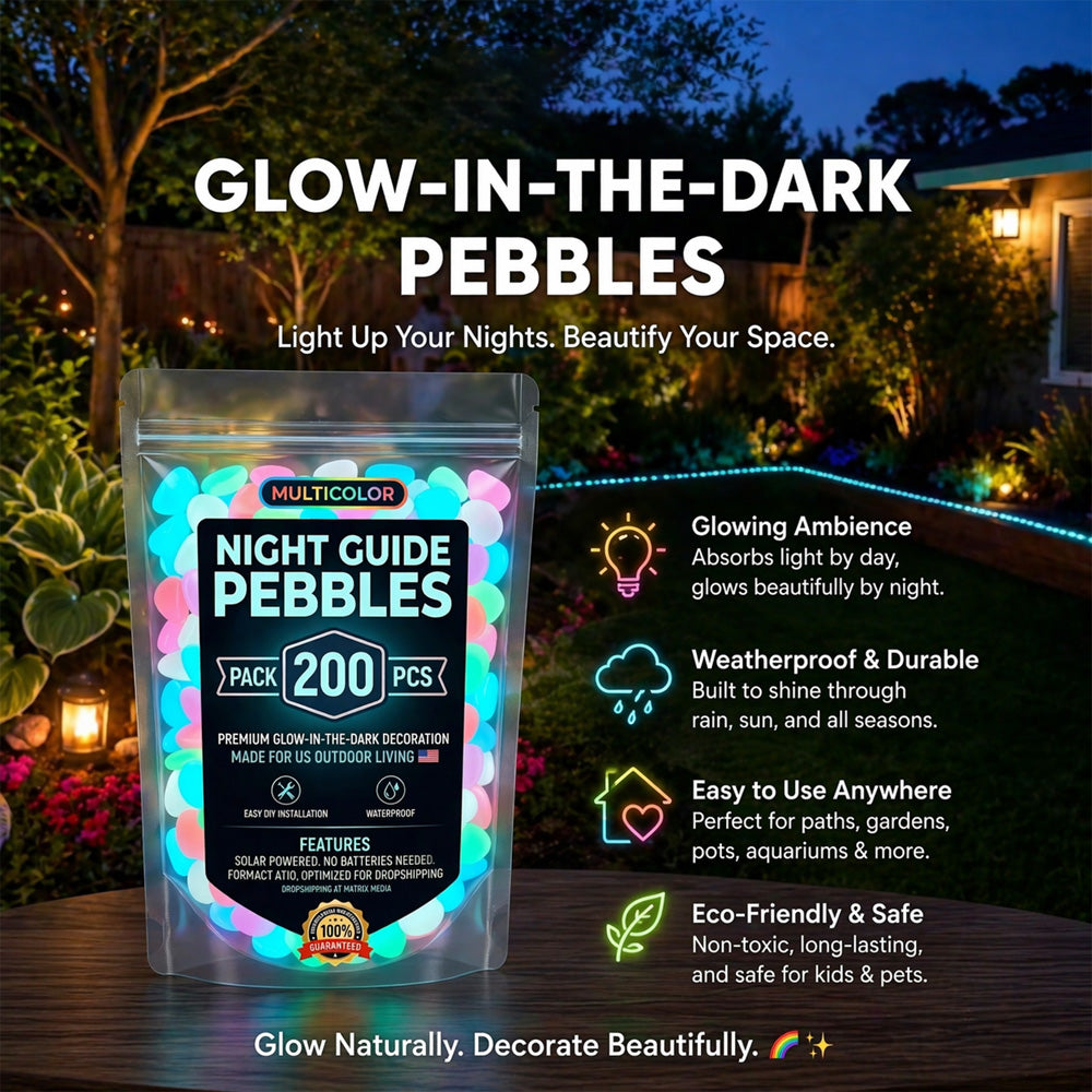 up💥LIMITED TIME ONLY: 49% OFF💥🌈Colorful Glow-in-the-Dark Garden Stones