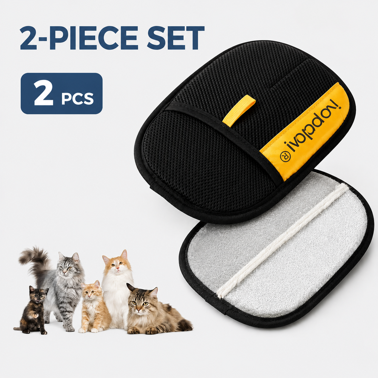 up ivopalo® Pet Hair Removal Glove – Say Goodbye to Fur-Covered Sofas, Clothes & Car Seats
