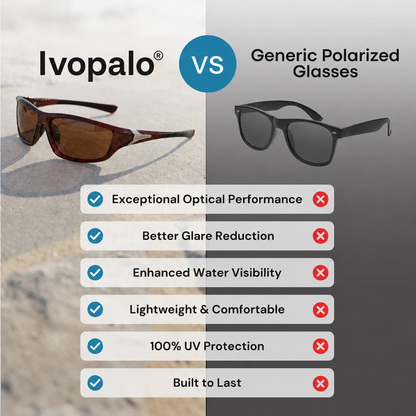 🎣 ivopalo® Polarized Fishing Glasses  Cut Water Glare • See Beneath The Surface • Spot Fish Faster