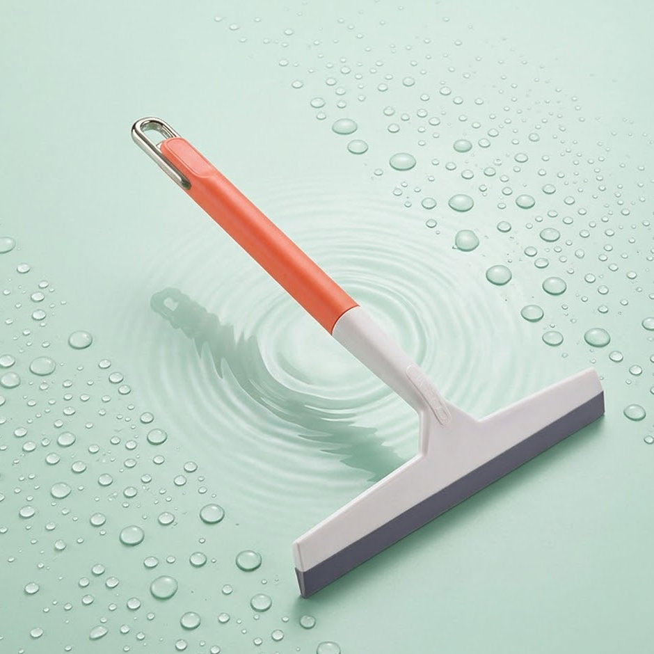 Dulorentacosh Multi-Purpose Window Squeegee - Silicone Blade for Glass, Mirror & Shower Door Cleaning - Ergonomic Non-Slip Handle, Streak-Free Cleaning Tool for Bathroom & Kitchen